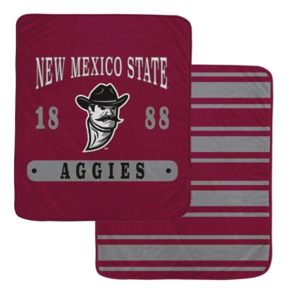 NCAA New Mexico State Aggies Double Sided Blanket New With Tags